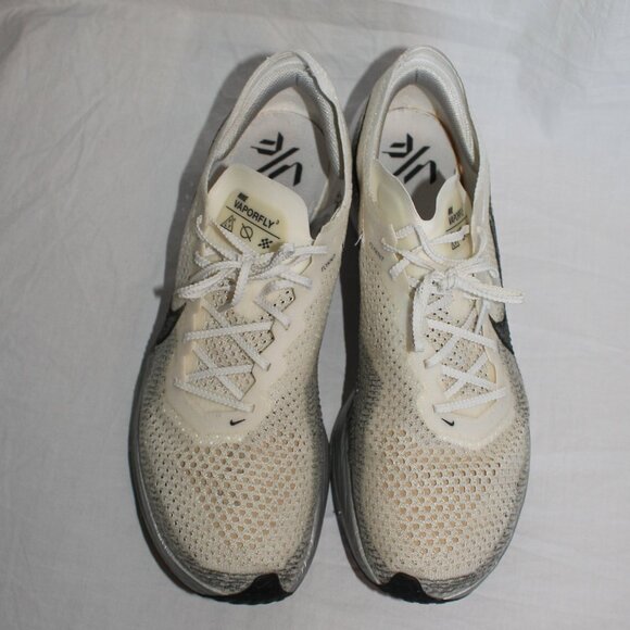 Nike ZoomX VaporFly 3 Running Shoes White/Particle Grey Metallic Men's Sz12.5 - Picture 7 of 16